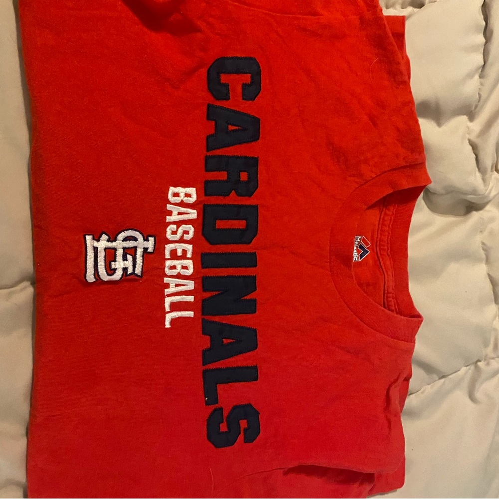 Majestic Red Cardinals Baseball Tee